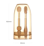 Набір дитячих силіконових зубних щіток 3 в 1 Dr. Isla, 0-18 місяців, фото 8