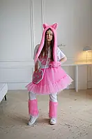 "Таба Лапка" рожева карнавальний костюм для аніматорів. Карнавальний костюм для аніматорів Кішечка Таба Лапка