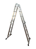 Алюмінієва драбина-трансформер "Олімп" 4х4, 4.7 м (EN131), фото 3