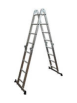Алюмінієва драбина-трансформер "Олімп" 4х4, 4.7 м (EN131), фото 4