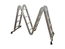 Алюмінієва драбина-трансформер "Олімп" 4х4, 4.7 м (EN131), фото 5