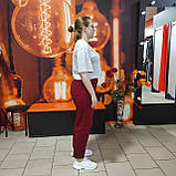 Футболка базова жіноча сіра меланж короткая бавовна, фото 2