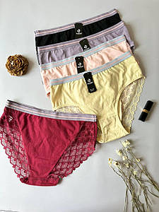 Набір жіночих трусиків сліпи L з мереживом Anttifu упаковка 5шт