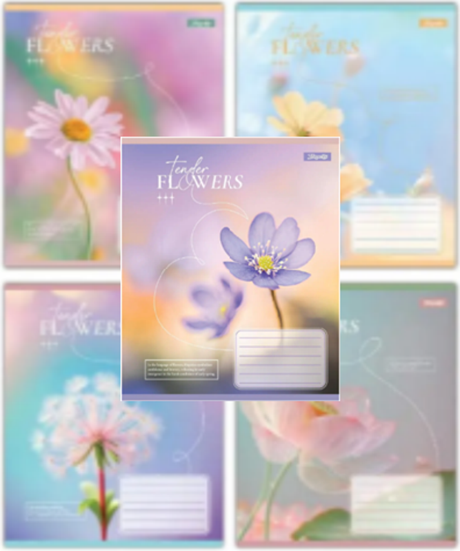 Зошити 24 аркуша лінія 1Bересня "Tender Flowers" 768077, фото 1