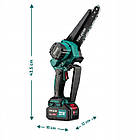 Акумуляторна міні пила Tokachi Drakkar 2xACU — безщітковий двигун, 6″+8″ шини, кейс, фото 3