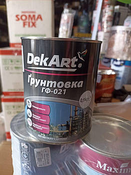 Грунтовка ГФ-021 антикорозійна DekArt Червоно-Коричнева 0.9кг