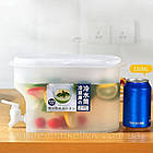 Контейнер харчовий з краном 3,5 л / Контейнер-лимонадник / Пластиковий лимонадник з краном для напоїв, фото 9