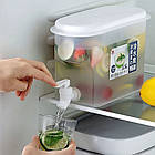 Контейнер харчовий з краном 3,5 л / Контейнер-лимонадник / Пластиковий лимонадник з краном для напоїв, фото 3