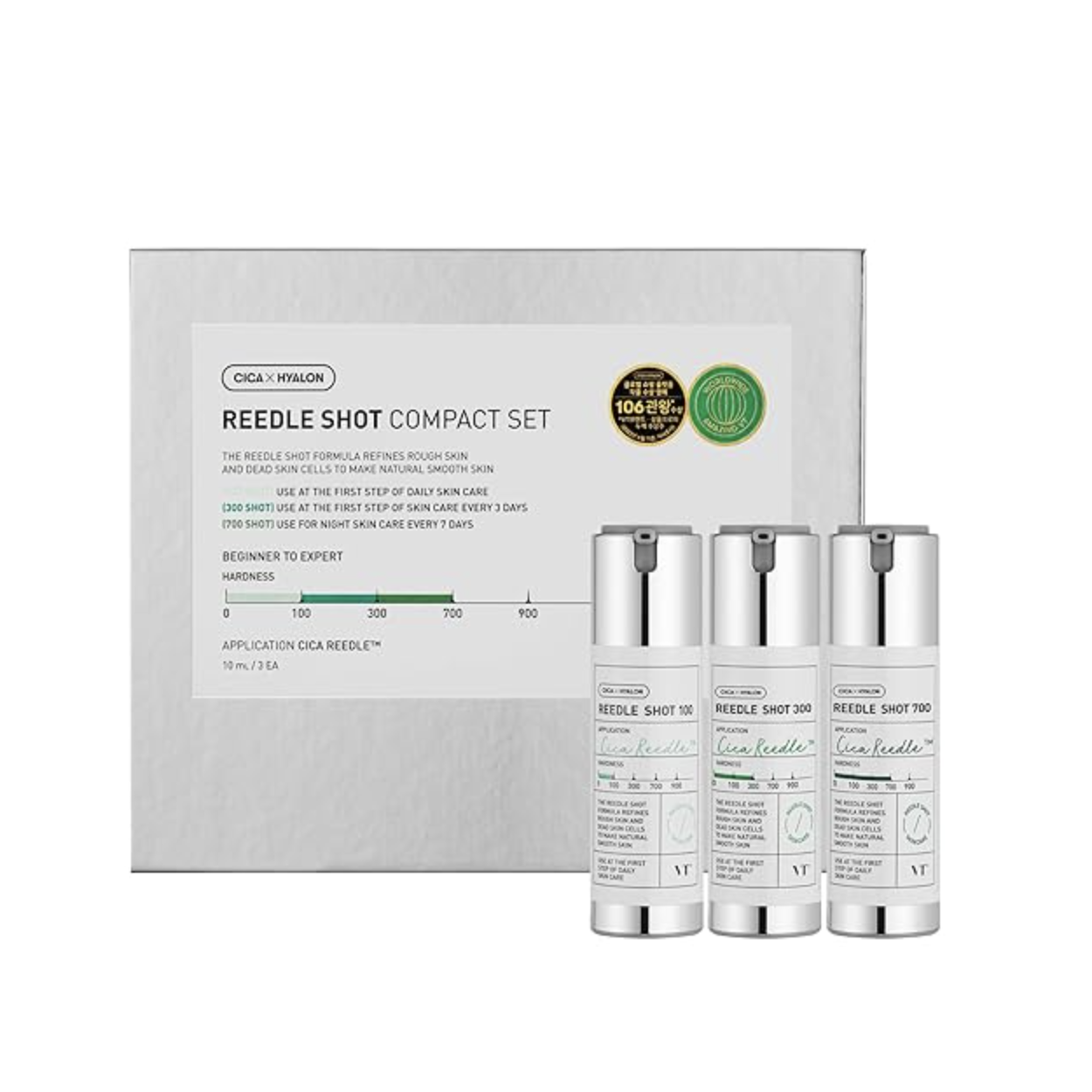 Набір сироваток для обличчя з мікроголками VT COSMETICS Reedle Shot Compact Set