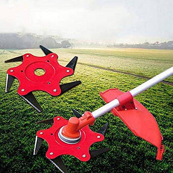 Ніж для садового тримера 6-ти сегментний / Ніж на мотокосу / Ніж для мотокоси / Ніж на тример садовий