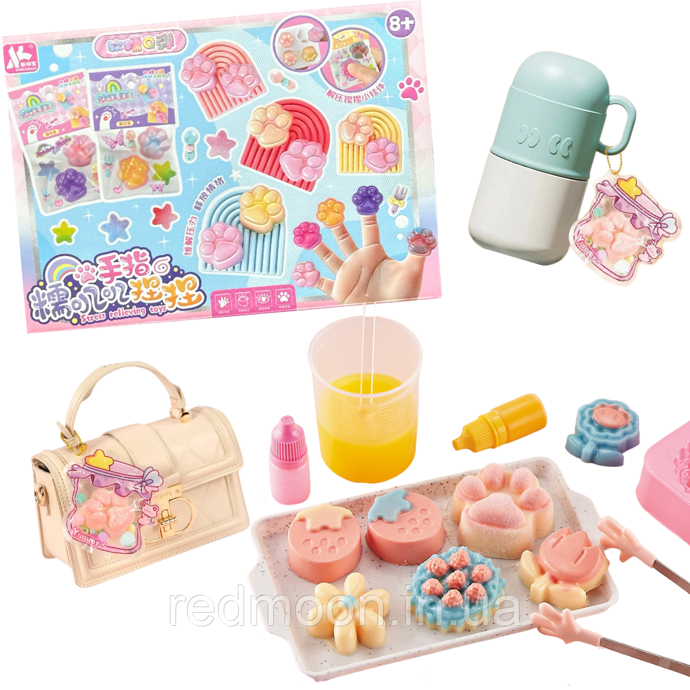 Набір для творчості «Сквіші своїми руками», 7 компонентів, МА-376 / Лапки для дітей / Сквіші набір, фото 1