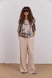 Жіноча футболка вільного крою в стилі тай-дай