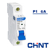 Автоматичний вимикач Chint NXB-63 1P C6 6kA