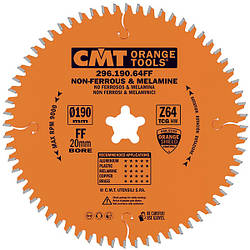 Пила для різання алюмінію D190x20x2,8 Z64 296.190.64FF