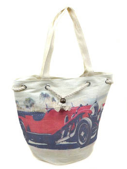 Сумка жіноча Пляжна текстиль PC 7812-1 red друк. Пляжні сумки гуртом і в роздріб в Україні Одеса 7 км