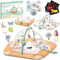 Дитячі килимки з іграшками, килимок для новонароджених, Дитячий розвивальний килимок із дугами (Польща), MNA