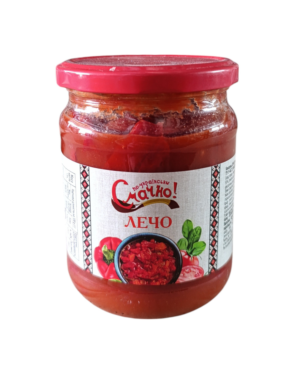 Лечо По-українськи Смачно 450 грамів в скляній банці, фото 1