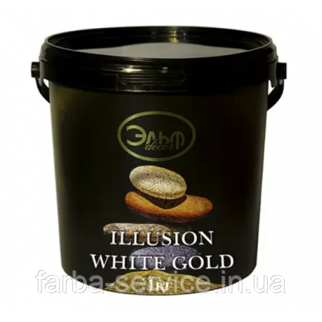 Штукатурка декоративна Elf Decor Illusion White Gold, фото 1
