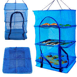 Сітка для сушіння риби 35х35х65см / Підвісна сушарка для фруктів / Харчова сітка для сушарки