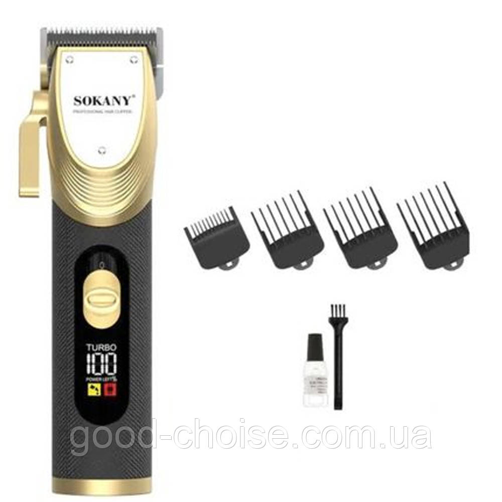 Акумуляторний тример для стрижки + 4 насадки, від USB, SK-LF-9983, Чорний / Машинка для стрижки волосся, фото 1