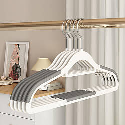 5шт Вішалки для одягу 42см/ Тремпель із силіконовим покриттям / Тремпель для одягу / Вішалка для одягу