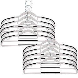 10шт Вішалки для одягу 42см/ Тремпель із силіконовим покриттям / Тремпель для одягу / Вішалка для одягу