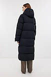 Довгий пуховик жіночий Baon B0224504-200 чорний M, фото 3