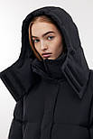Довгий пуховик жіночий Baon B0224504-200 чорний M, фото 5