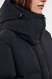 Довгий пуховик жіночий Baon B0224504-200 чорний M, фото 6