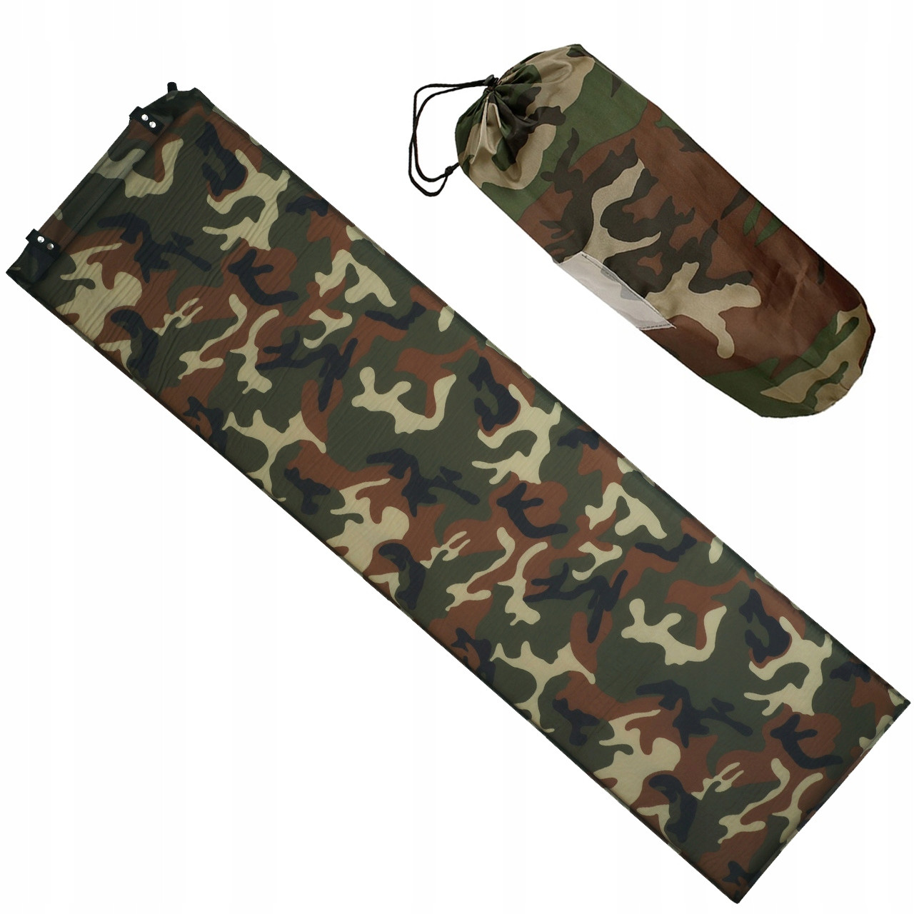 Самонадувний спальний килимок Mil-Tec Woodland 185x50x3 см каремат 14420020