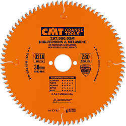 Пила для різання алюмінію D216x30x2,8 Z80 297.080.09M