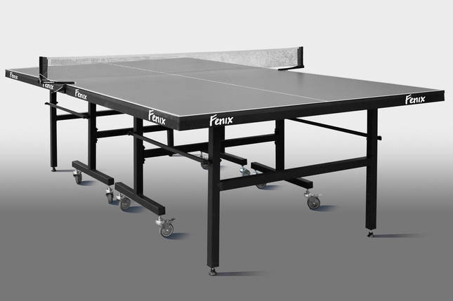 Тенісний стіл Master Sport M16 «Фенікс» Настільний теніс для приміщень, офісу Пінг-понг складаний Графітовий, фото 1