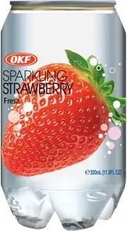 Вода "OKF" Sparkling Strawberry, 350 мл, фото 1