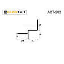 Профіль теневого шва 20 мм. АСТ202, 20х30 мм., фото 2