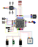 Політний стек STM32H743 12S100A ESC 4 серво 2 камери 8 моторів, фото 8