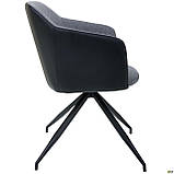 Крісло обіднє Нікі / Niki тканина сіра, ТМ Амф, фото 5