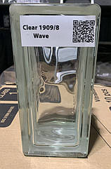Склоблок Clear Wave безкольоровий половинка 190х90х80 мм
