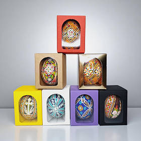 Коробка для курячої писанки З ПЛАСТИКОВИМ ВІКНОМ