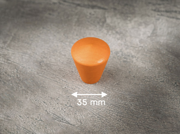 Ручка "Циліндр" оранжева 3.5 см, фото 1