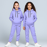 Теплий Костюм на флісі для дівчинки 98-128 см 003443 Туреччина Бузок