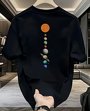 Чоловіча футболка Solar System 3xl Black