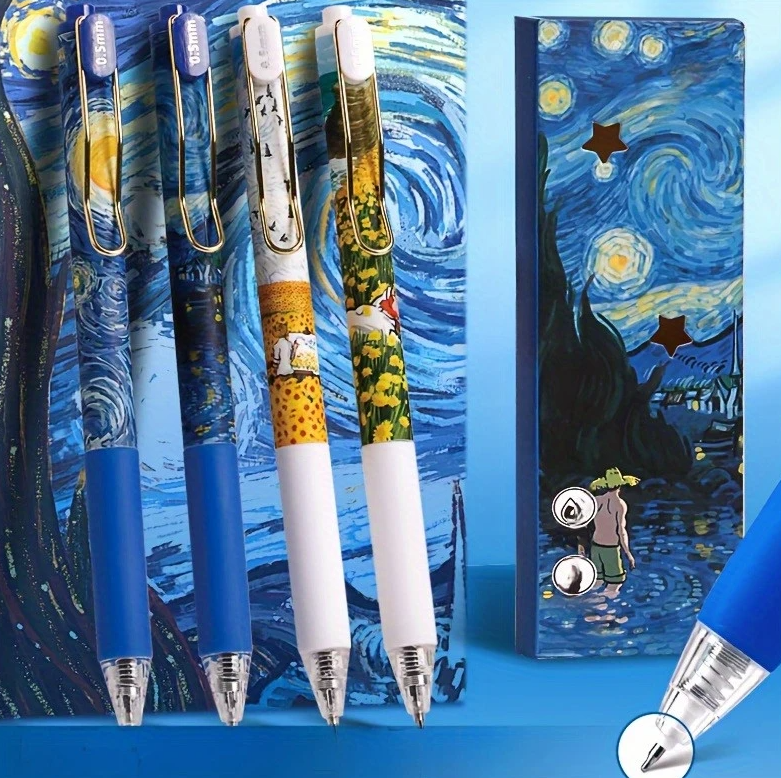 Ручка масляна "Ван Гог", чорна, фото 1