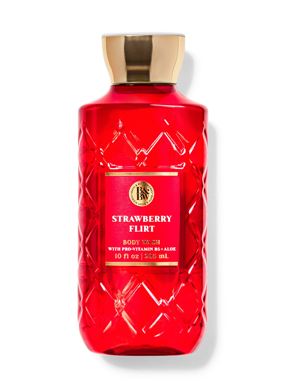 Парфумований гель для душу Bath & Body Works - Strawberry Flirt із США, фото 1