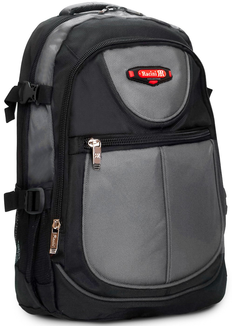 Рюкзак шкільний для хлопчика підлітка місткий із 6 класу 47*34 см сірий Racini 9-9602