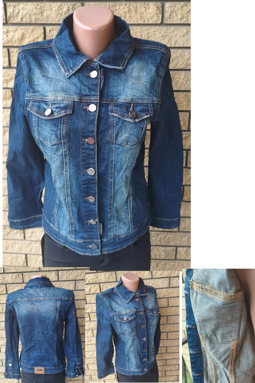 Куртка жіноча джинсова стрейчева на ґудзиках, є великі розміри CRACPOT, Туреччина