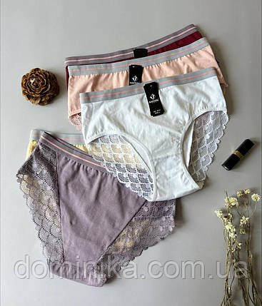 Набір жіночих трусиків сліпи M з мереживом  Anttifu  упаковка 5шт, фото 1