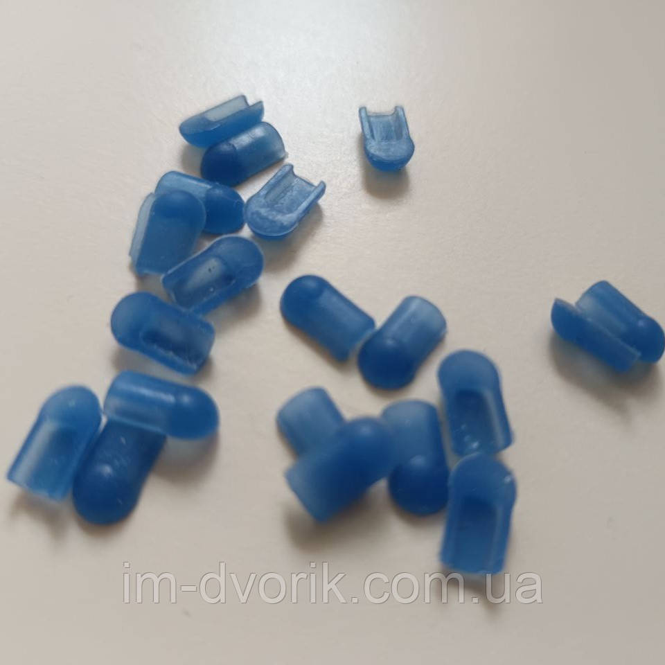 Заглушки Сині для LED Неону 6х12 мм (Комплект 20 шт.)