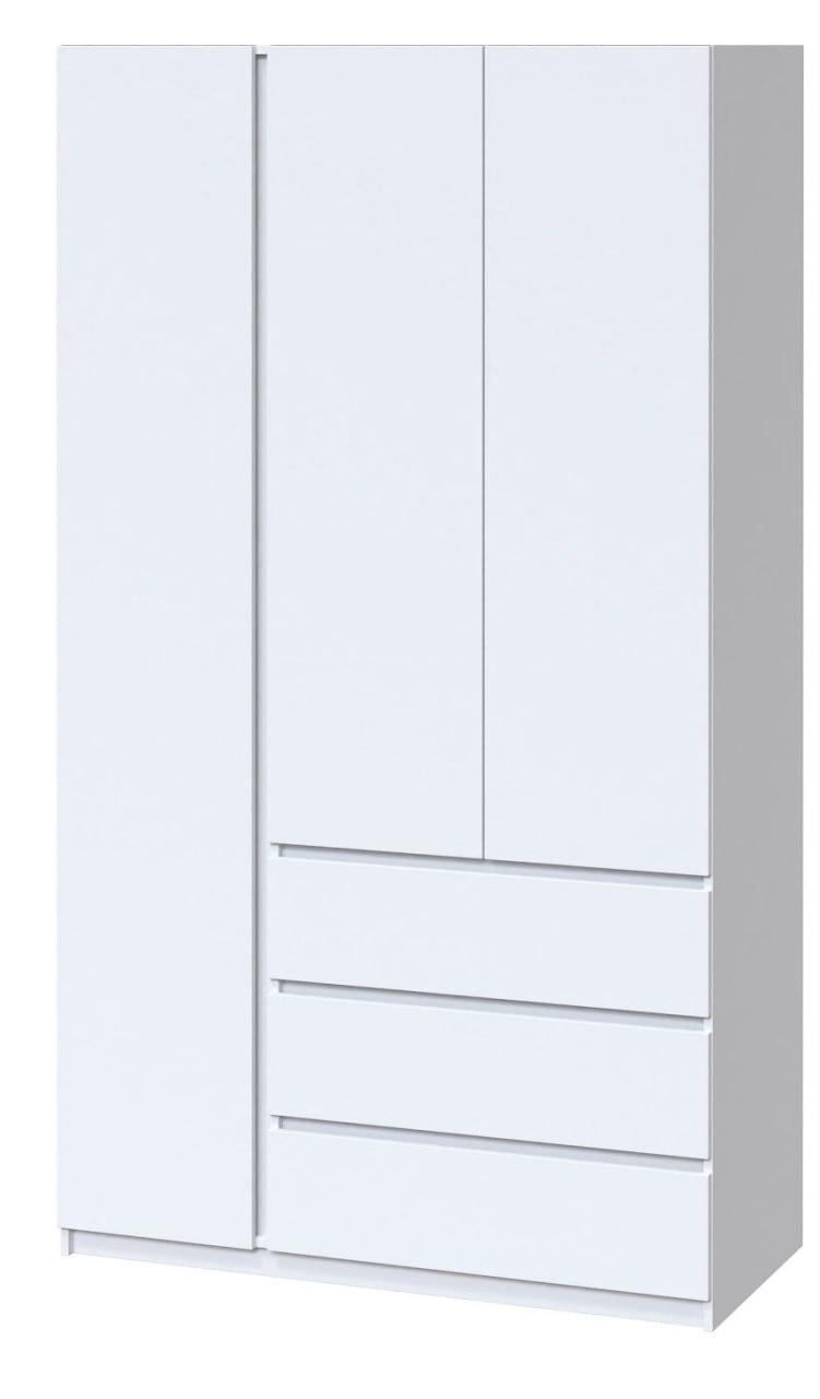 Шафа для речей 1,2 метра зі штангою та полицями (120 см х 52 см х 200 см) | Майстер Форм Брайт, фото 1