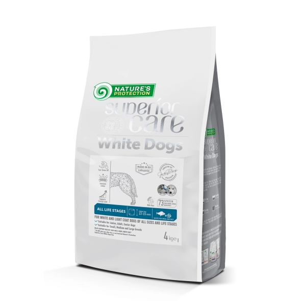 Сухий корм для собак Nature's Protection (Нейчерс Протекшен) Superior Care White Dog Life Stages з білою рибою і рисом 4 кг
