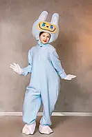 "Лабубу блакитна" карнавальний костюм для аніматорів. Дорослий костюм для аніматора Лабубу